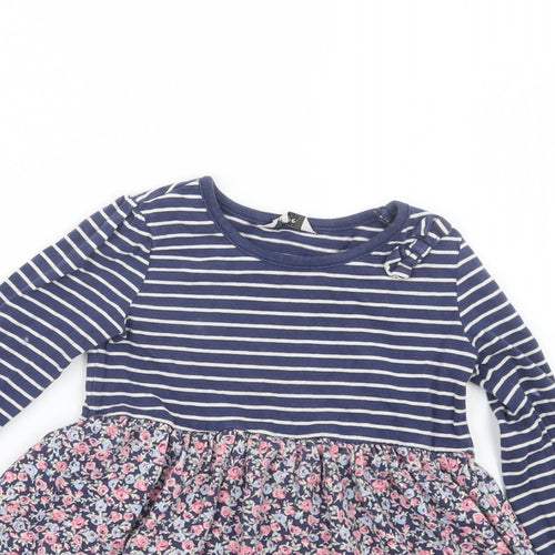 George  Blue Geometric  T-Shirt Dress  Size 18-24 Months