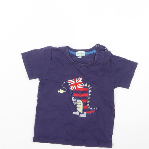 Lily & Sid Boys Blue   Basic T-Shirt Size 18-24 Months