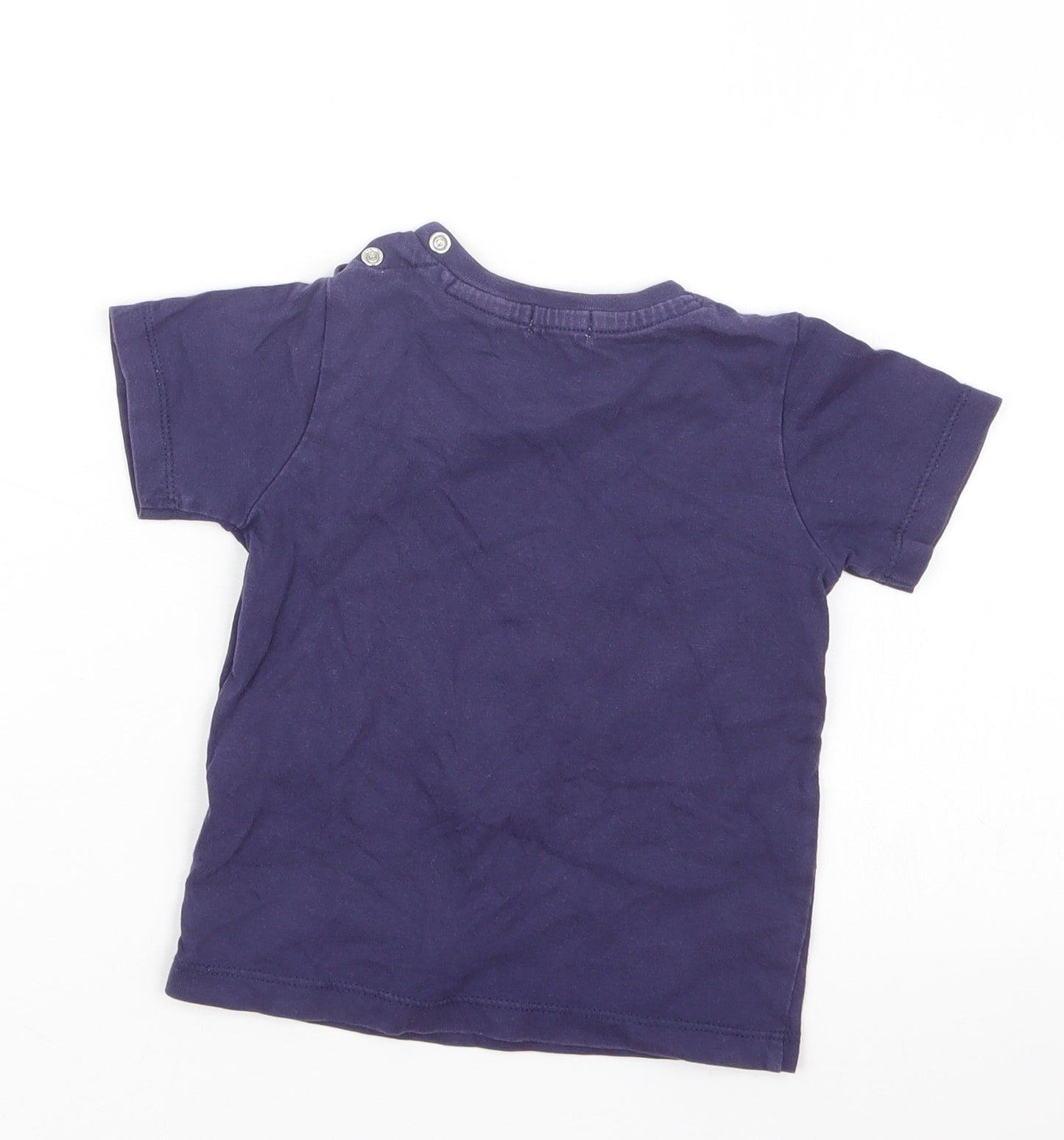 Lily & Sid Boys Blue   Basic T-Shirt Size 18-24 Months