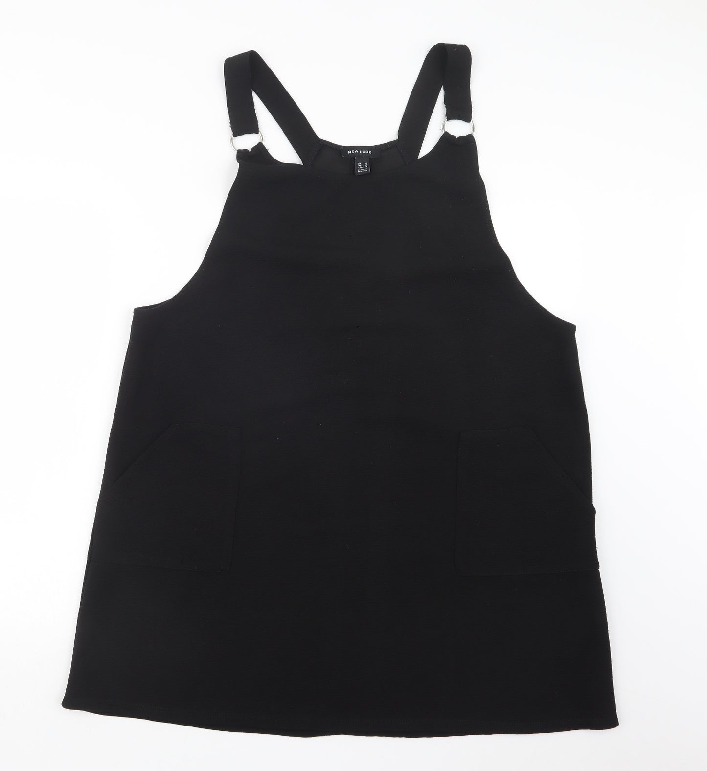 New Look Womens Black   Pinafore/Dungaree Dress  Size 18