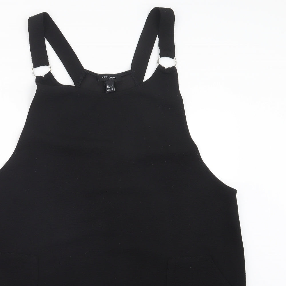 New Look Womens Black   Pinafore/Dungaree Dress  Size 18