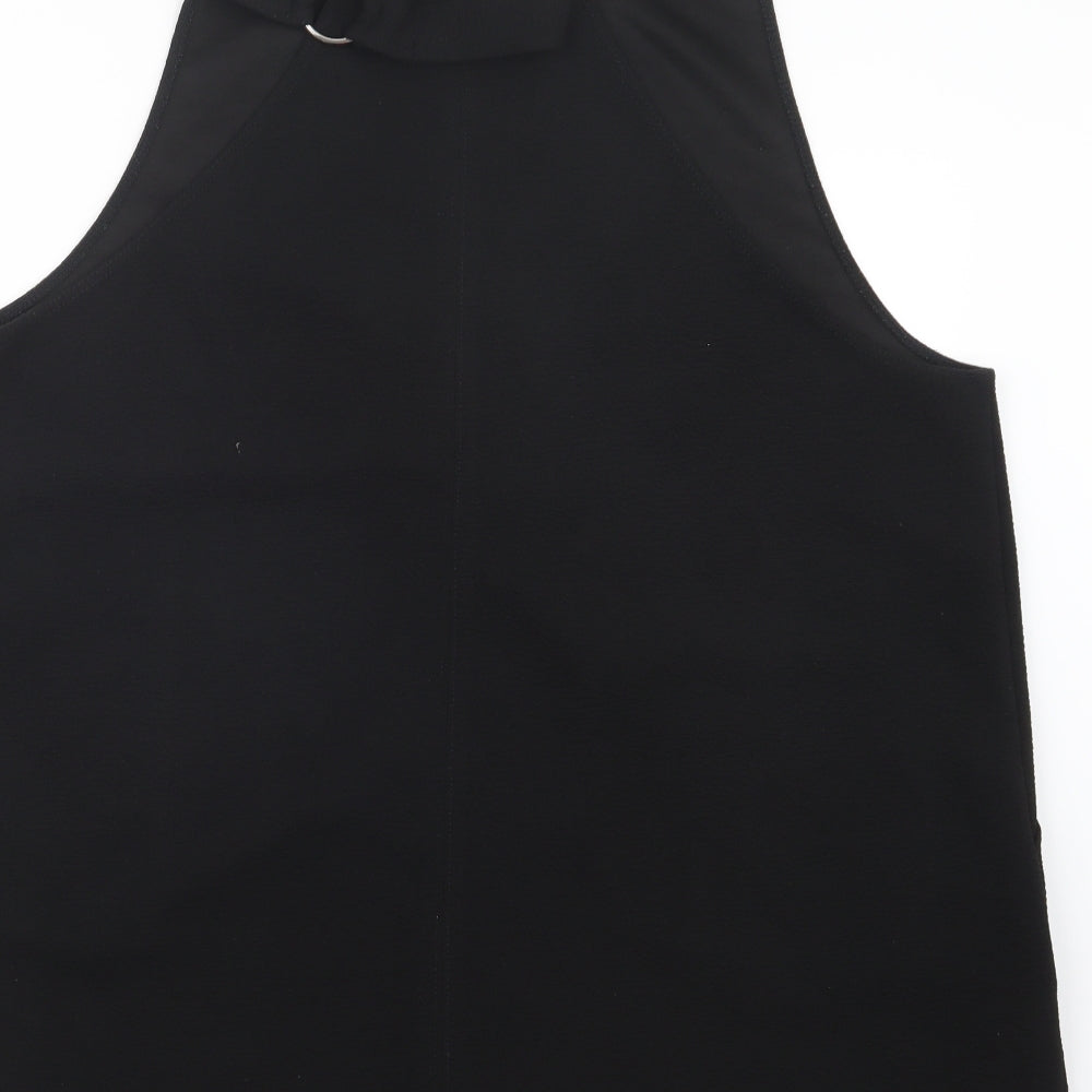 New Look Womens Black   Pinafore/Dungaree Dress  Size 18