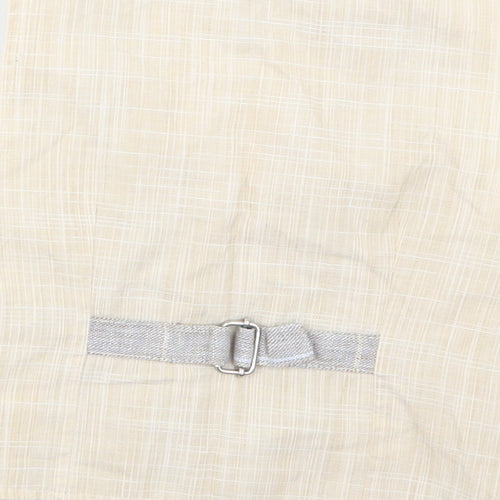 NEXT Boys Beige Check  Jacket Waistcoat Size 12-18 Months