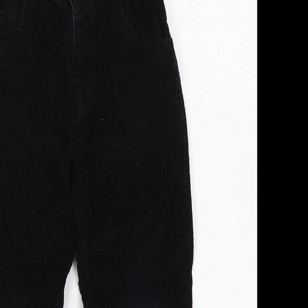 George Boys Black  Corduroy Chino Trousers Size 3-4 Years