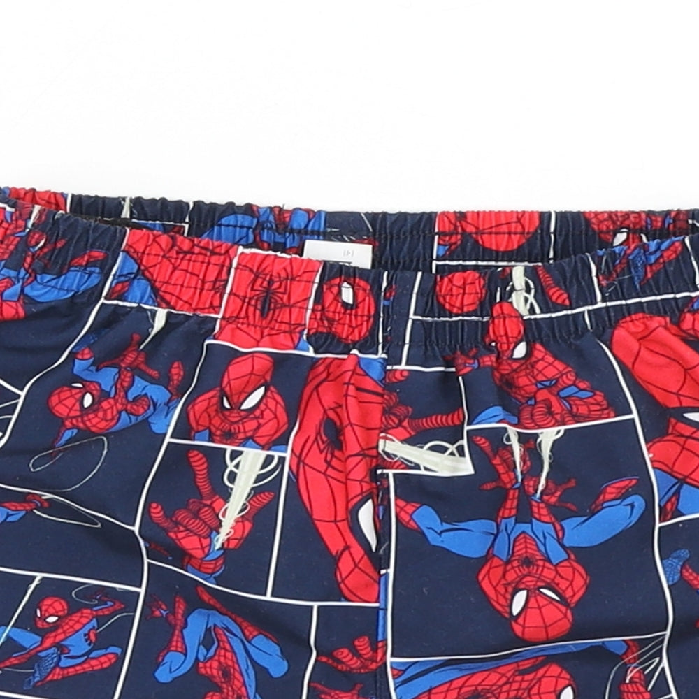 Speedo Boys Blue Check  Cargo Shorts Size 3-4 Years - Spiderman