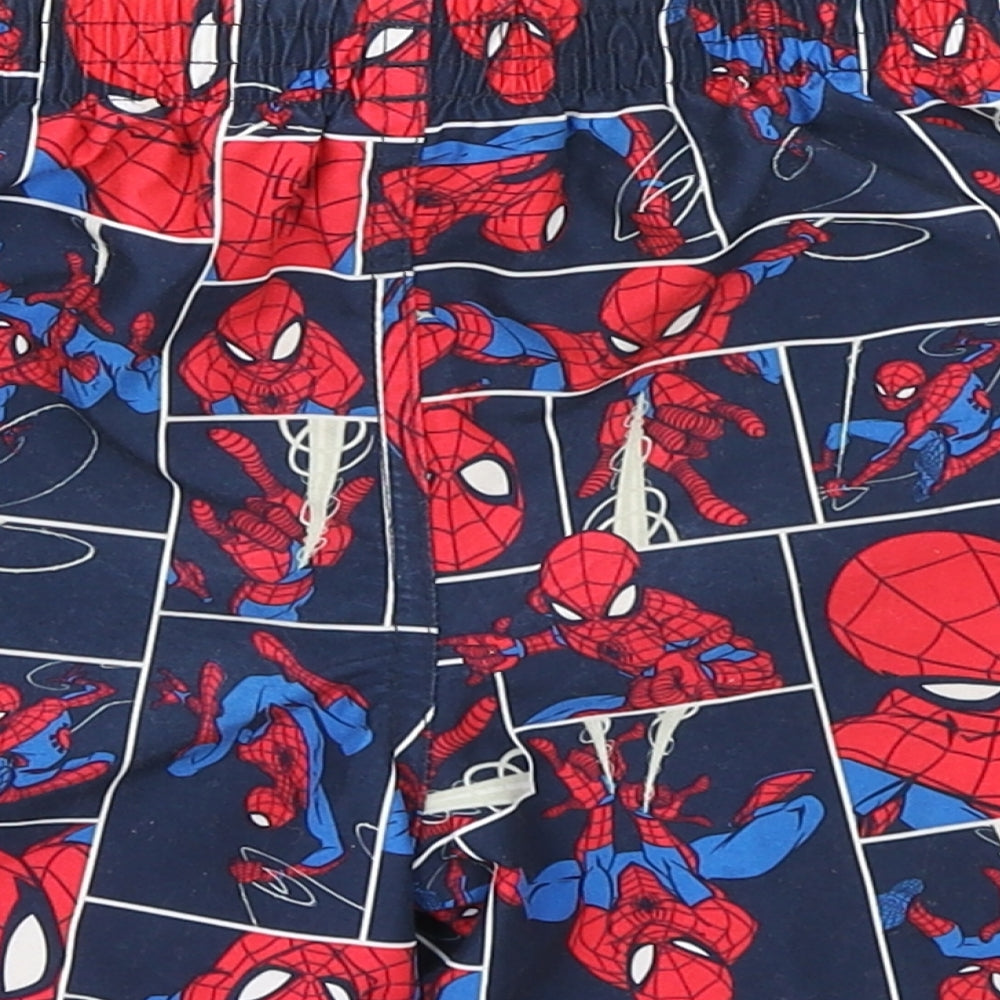 Speedo Boys Blue Check  Cargo Shorts Size 3-4 Years - Spiderman