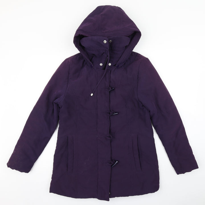 Katherine Hammond Womens Purple Overcoat Coat Size 8