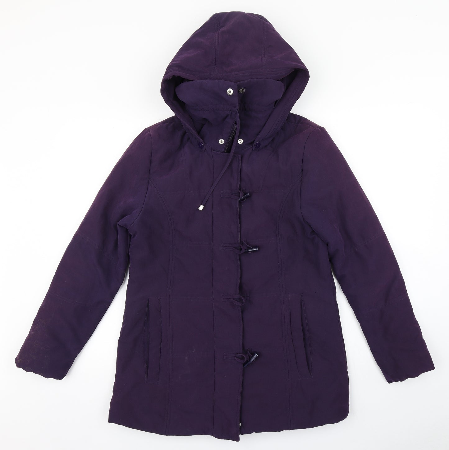 Katherine Hammond Womens Purple   Overcoat Coat Size 8