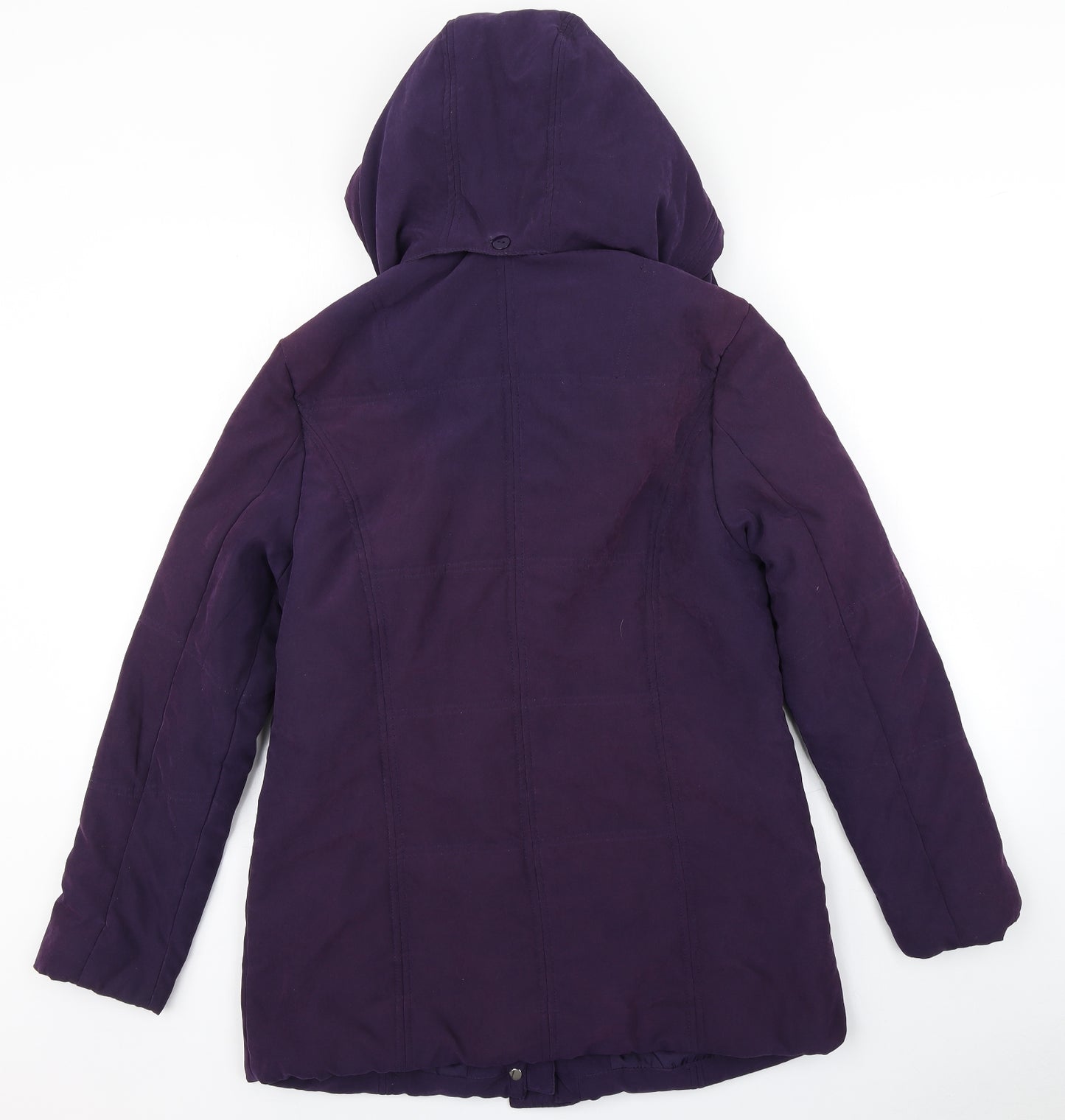 Katherine Hammond Womens Purple   Overcoat Coat Size 8