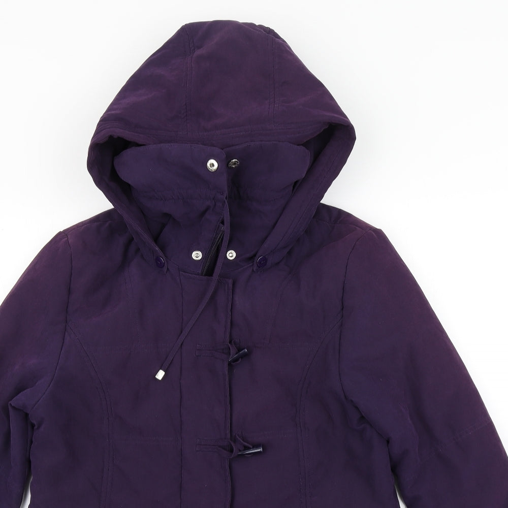 Katherine Hammond Womens Purple   Overcoat Coat Size 8