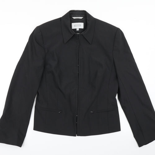 NEXT Womens Black Striped  Jacket Blazer Size 14