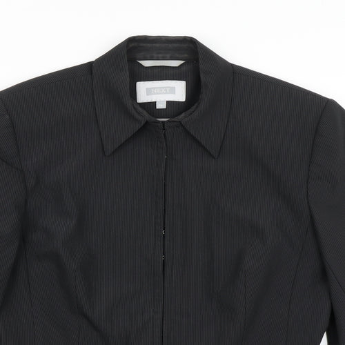 NEXT Womens Black Striped  Jacket Blazer Size 14