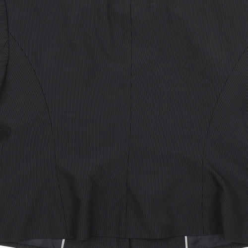 NEXT Womens Black Striped  Jacket Blazer Size 14