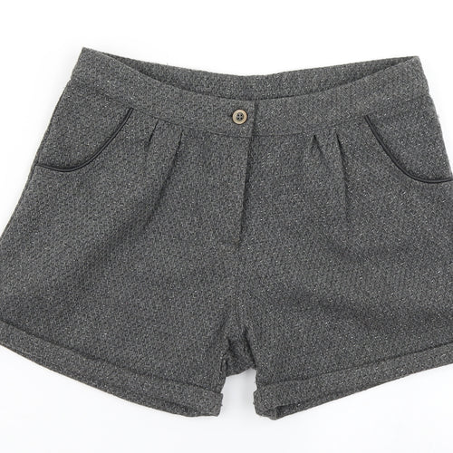 Matalan Girls Grey   Mom Shorts Size 12-13 Years