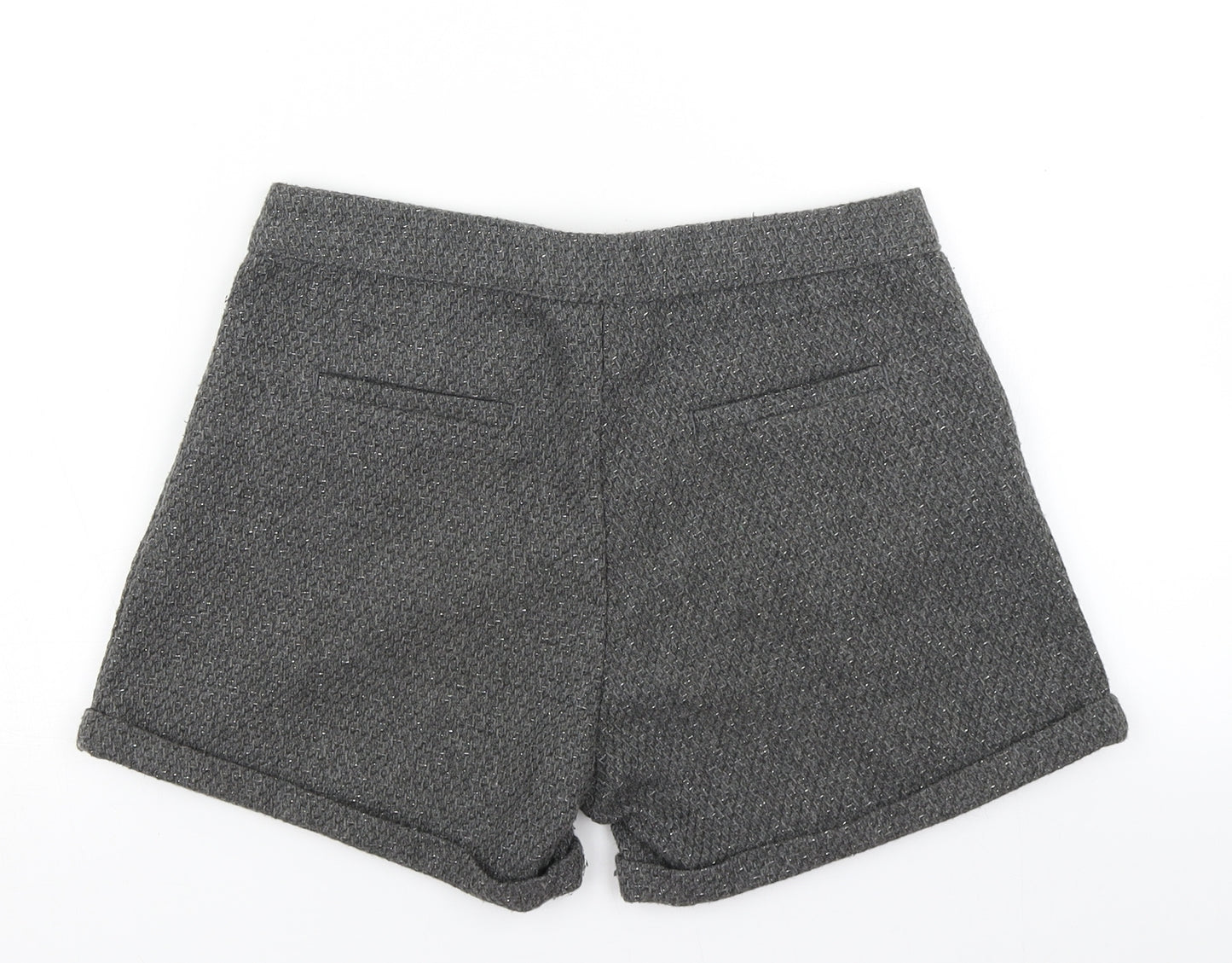 Matalan Girls Grey   Mom Shorts Size 12-13 Years