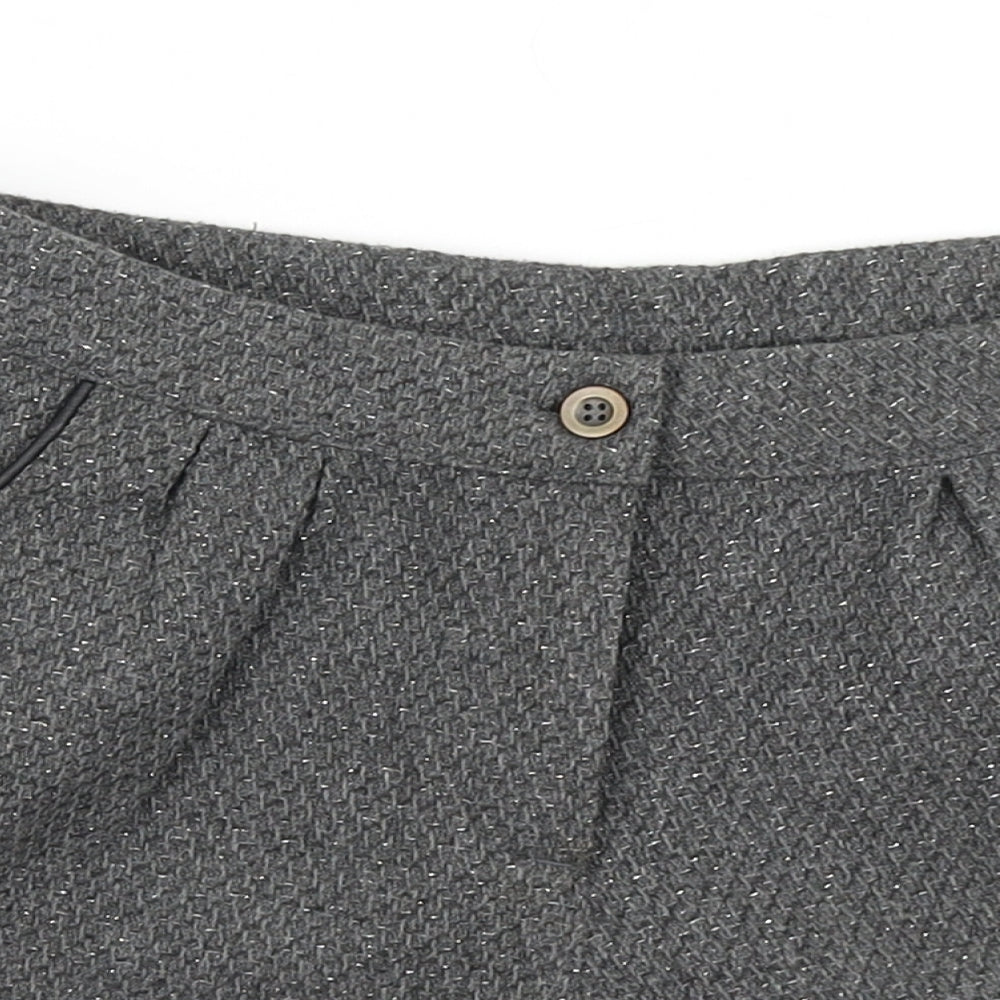 Matalan Girls Grey   Mom Shorts Size 12-13 Years