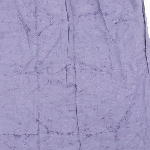 essence Womens Purple Floral  Straight & Pencil Skirt Size 26