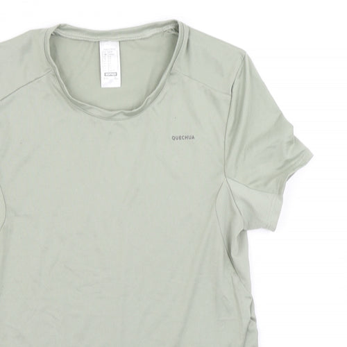 Quecha Womens Green   Basic T-Shirt Size XS