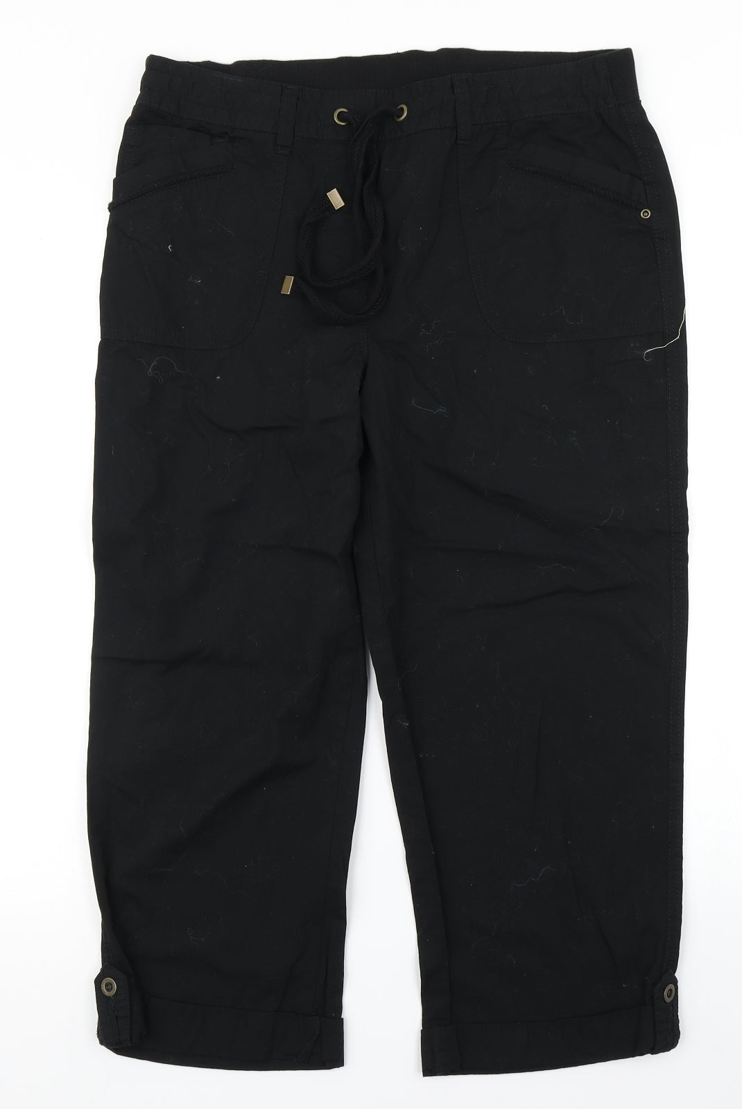 George Womens Black   Cargo Trousers Size 12 L22 in