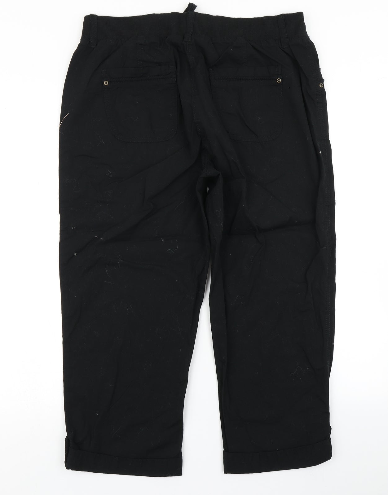 George Womens Black   Cargo Trousers Size 12 L22 in