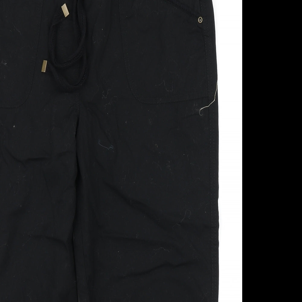 George Womens Black   Cargo Trousers Size 12 L22 in