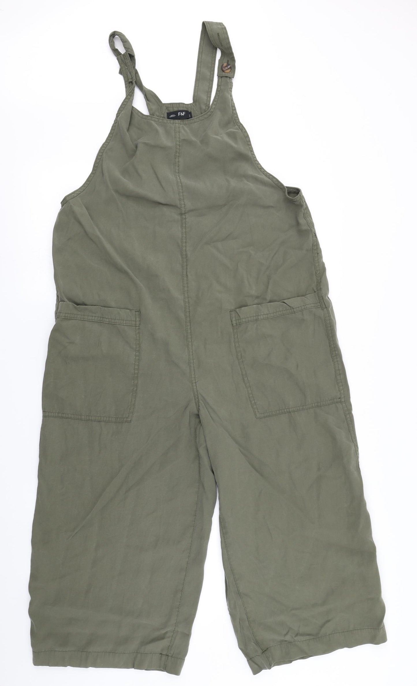 F&F Womens Green   Dungaree One-Piece Size 14 L18 in