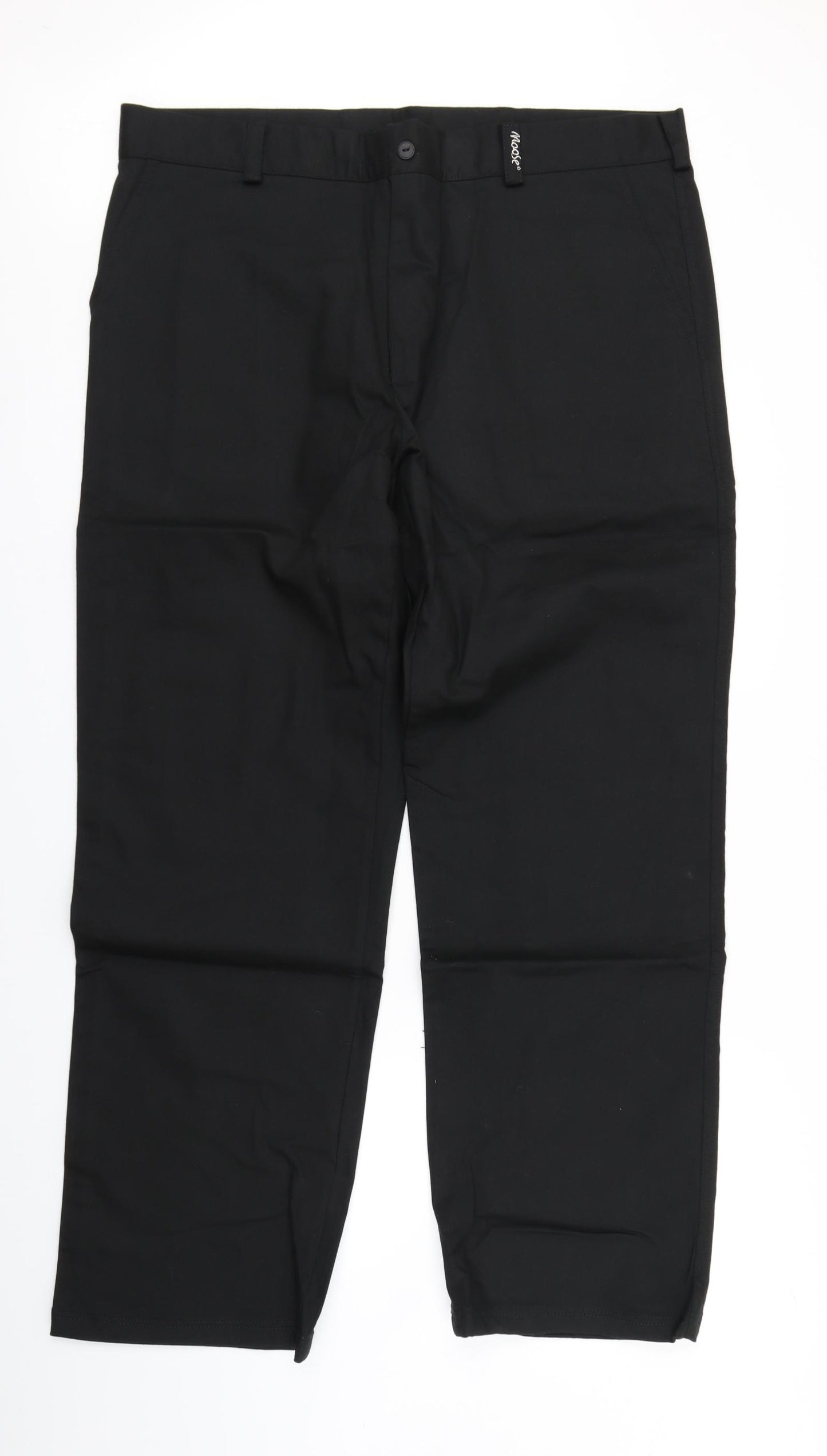 Moose Mens Black   Cargo Trousers Size 38 in L29 in