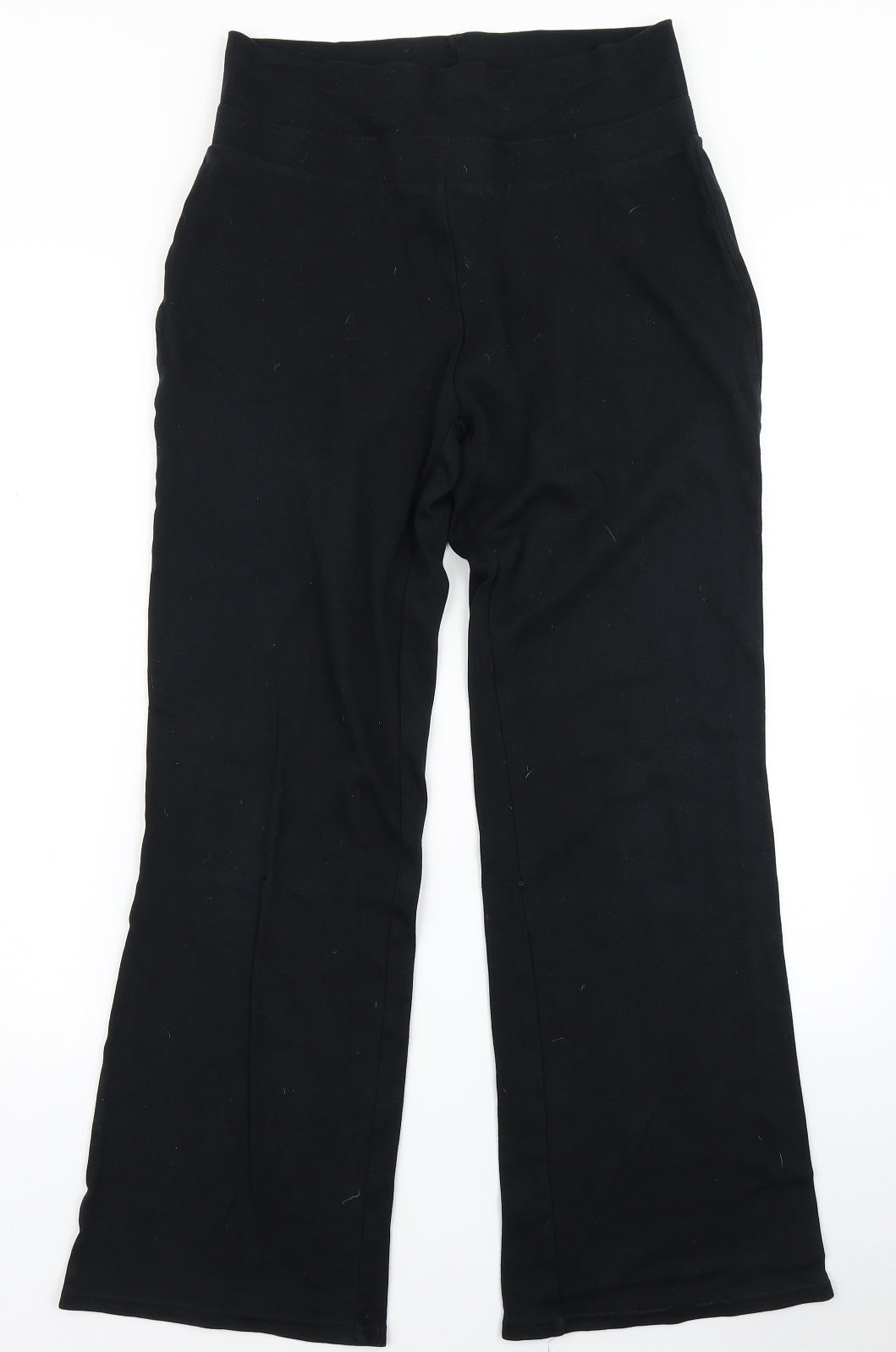 Marks & Spencer Womens Black   Jogger Trousers Size 10 L28 in