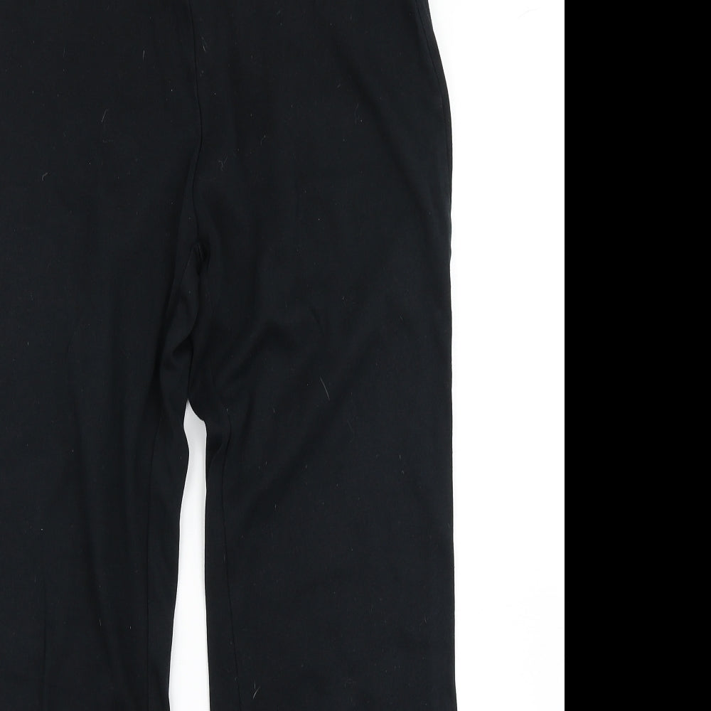 Marks & Spencer Womens Black   Jogger Trousers Size 10 L28 in