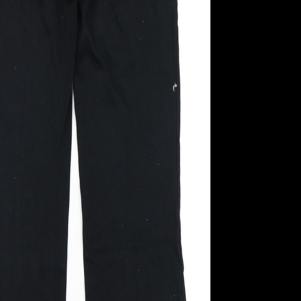 Marks & Spencer Womens Black   Jogger Trousers Size 10 L28 in