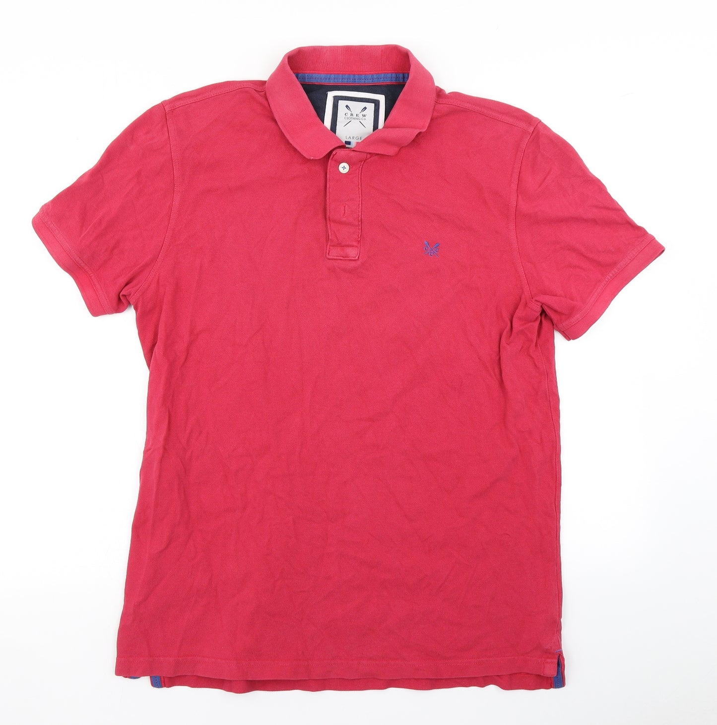 Crew Mens Red    Polo Size L