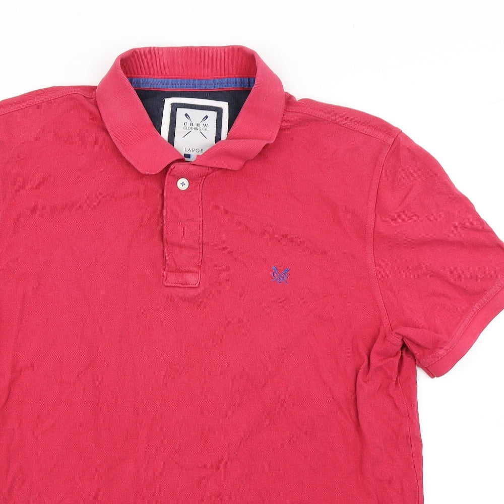 Crew Mens Red    Polo Size L