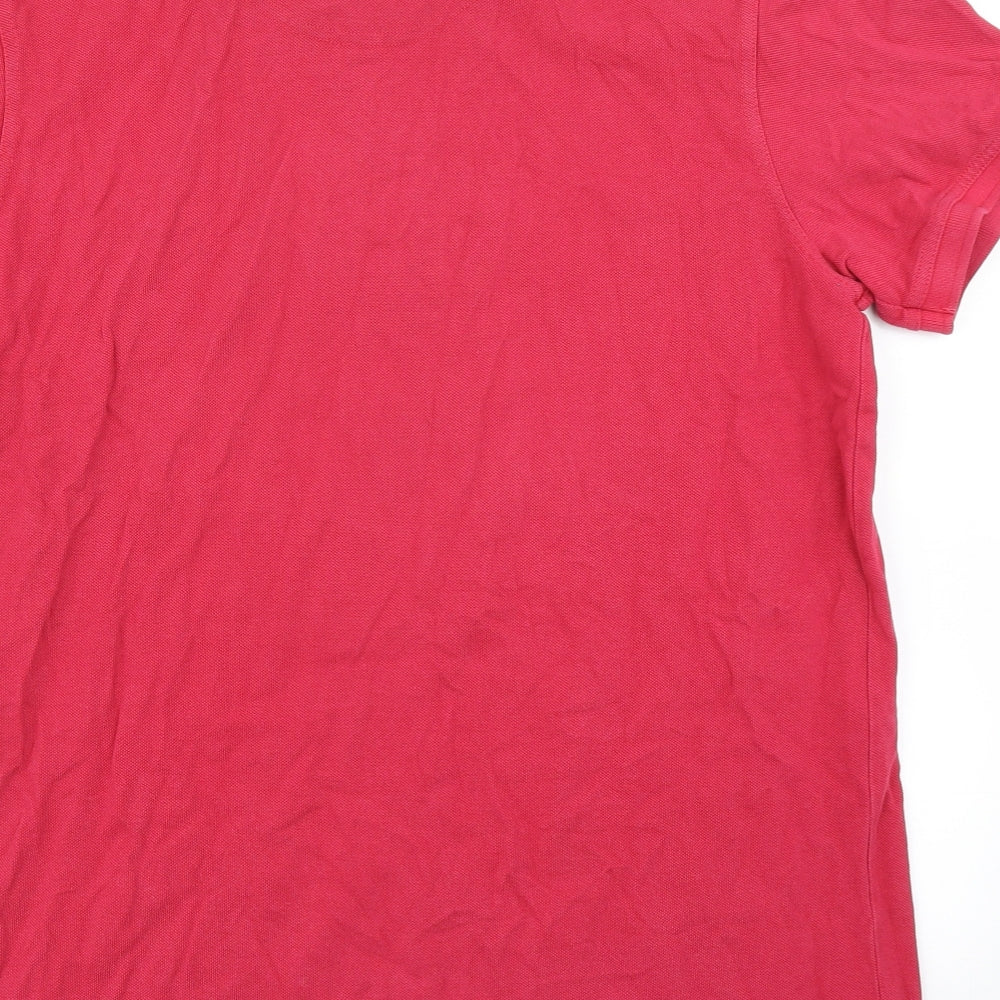 Crew Mens Red    Polo Size L