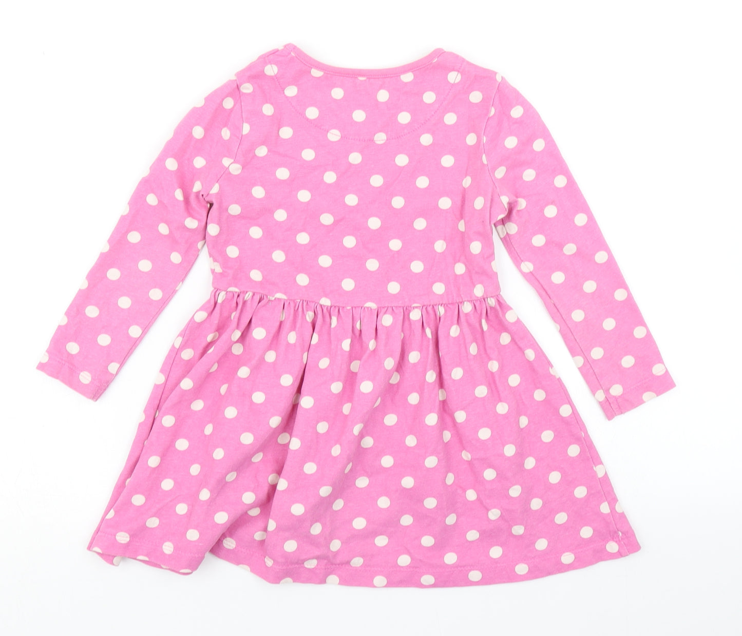 George Girls Pink Polka Dot  Skater Dress  Size 2-3 Years