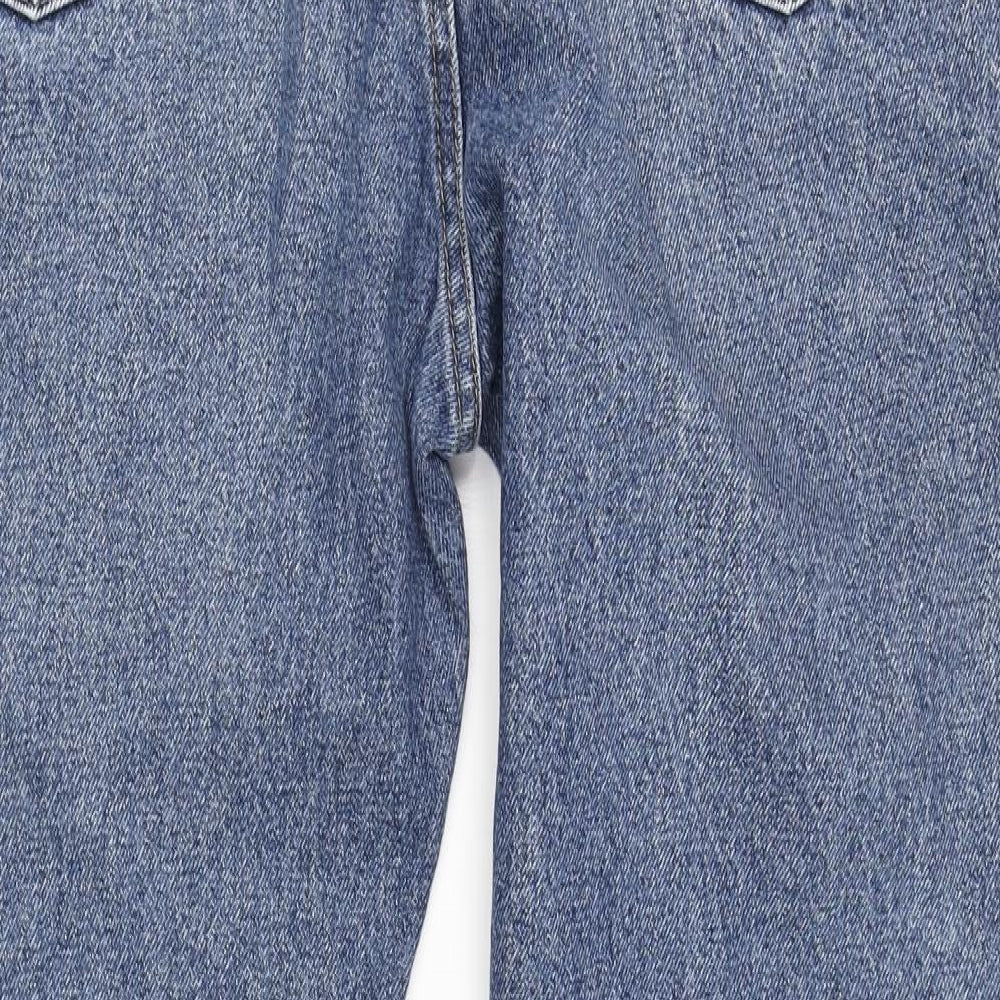 Wrangler Mens Blue  Denim Straight Jeans Size 38 in L32 in