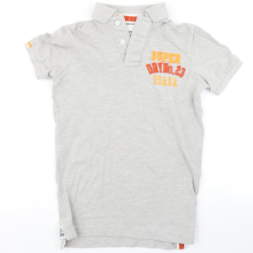 Superdry Mens Grey    Polo Size S