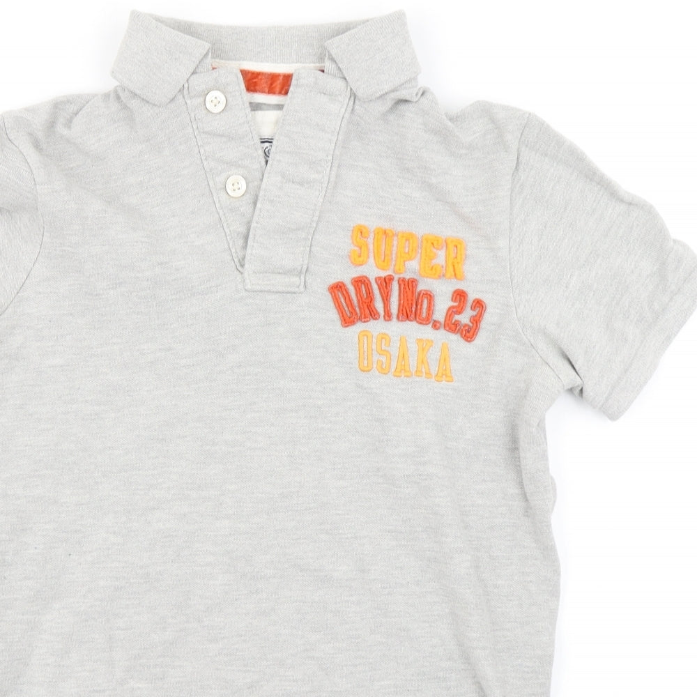 Superdry Mens Grey    Polo Size S