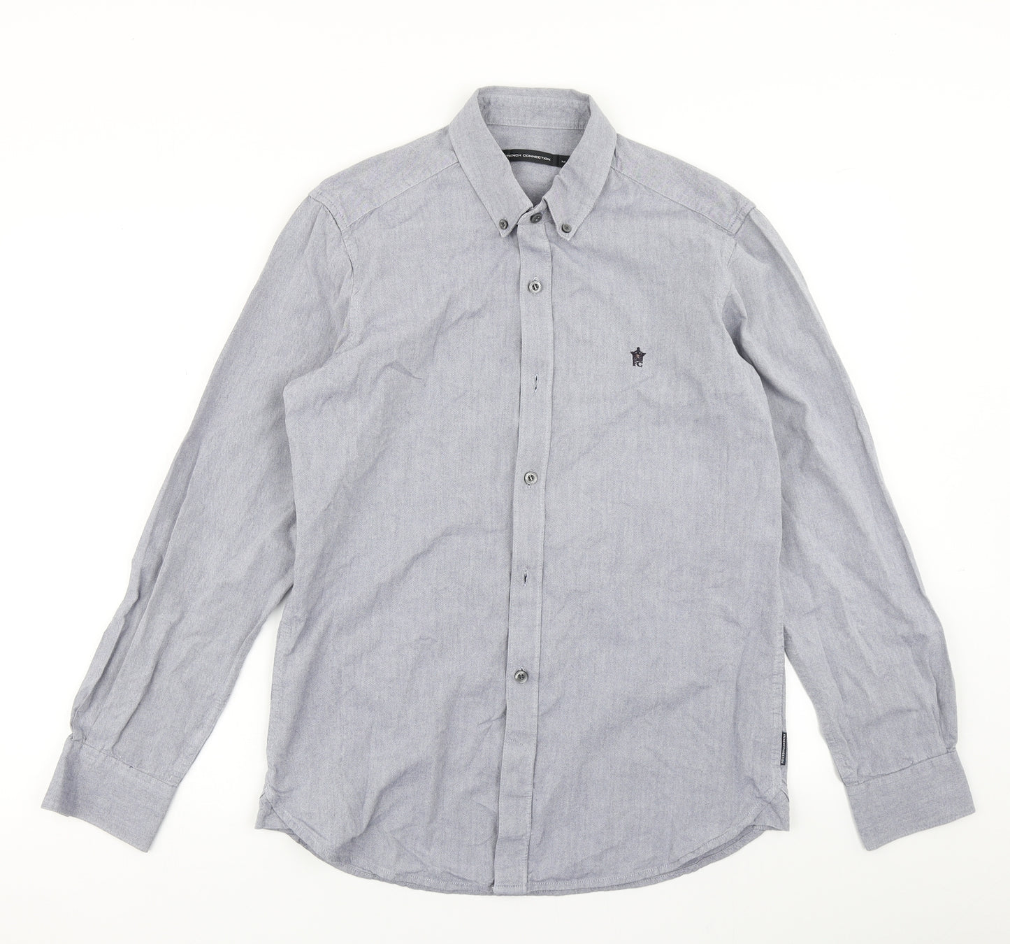 French Connection Mens Blue    Button-Up Size M