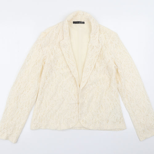 Atmosphere Womens Ivory  Lace Jacket Blazer Size 12