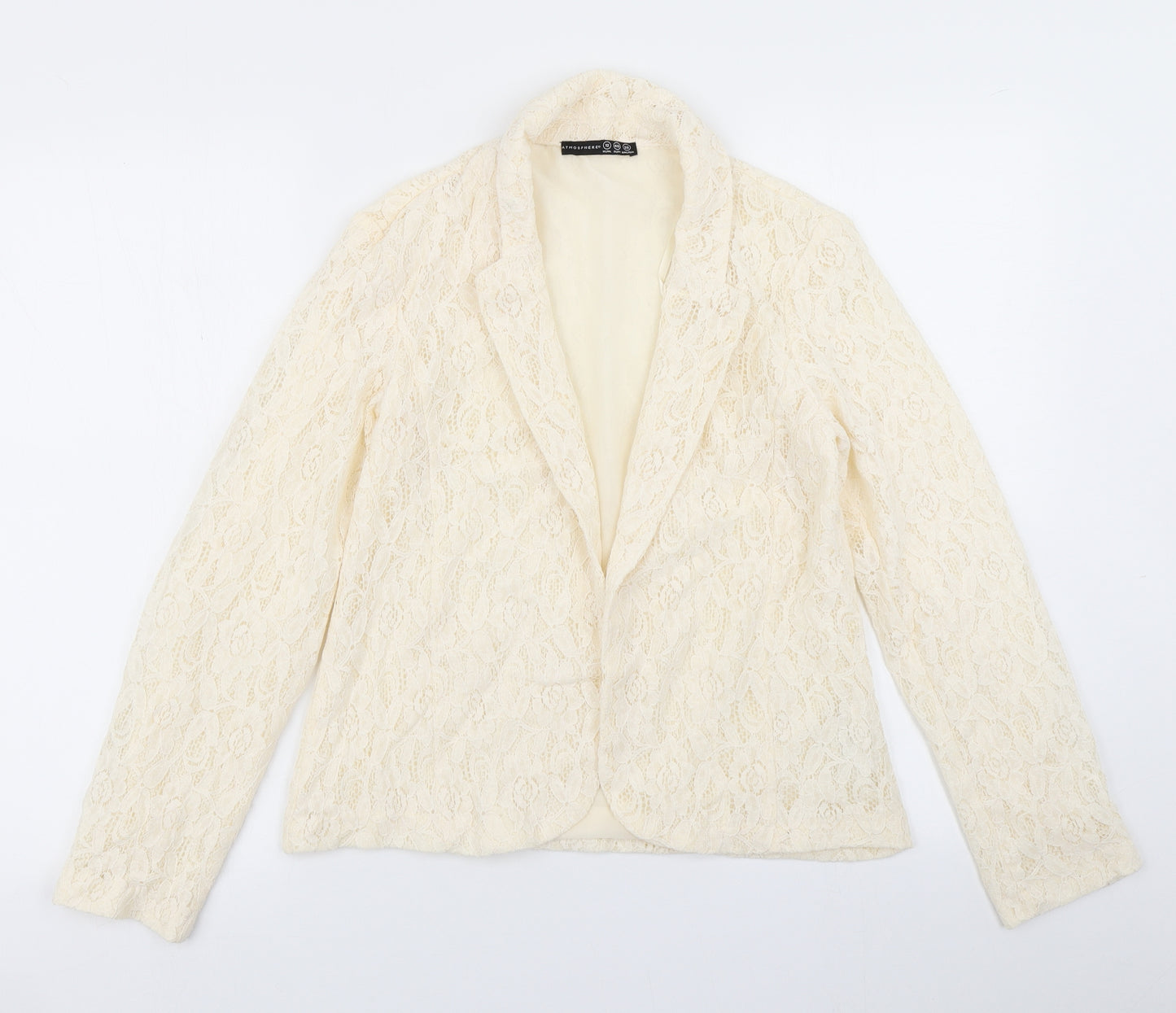 Atmosphere Womens Ivory  Lace Jacket Blazer Size 12