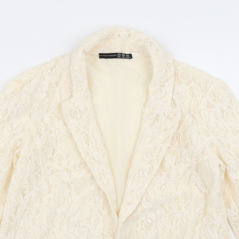 Atmosphere Womens Ivory  Lace Jacket Blazer Size 12