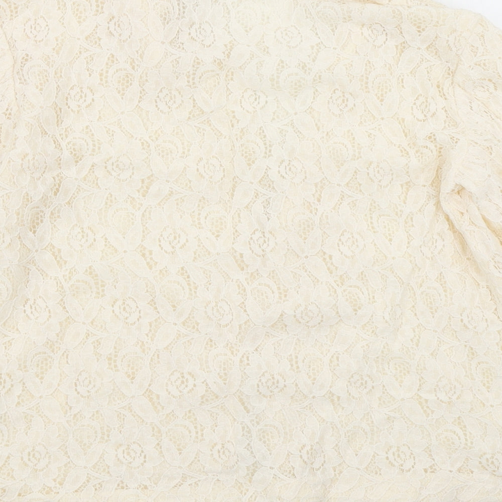 Atmosphere Womens Ivory  Lace Jacket Blazer Size 12