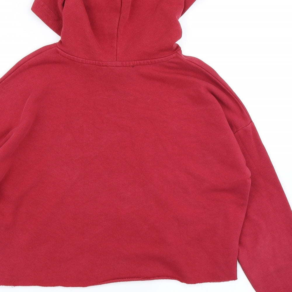 915 Generation Girls Red   Pullover Hoodie Size 10-11 Years  - Cropped