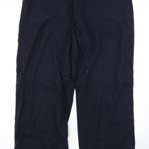 BM Collection Womens Blue   Cargo Trousers Size 16 L29 in