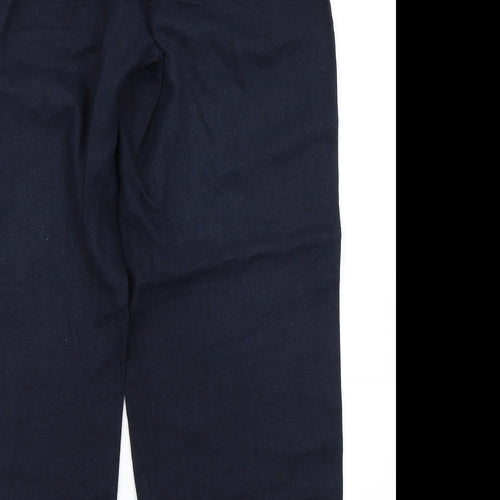 BM Collection Womens Blue   Cargo Trousers Size 16 L29 in