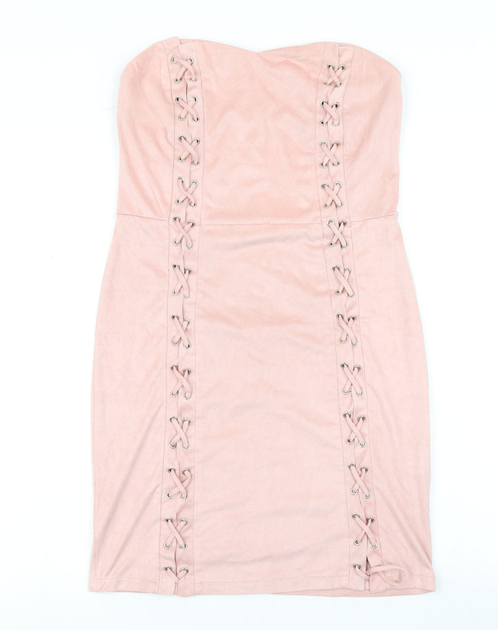 ICL Womens Pink Bodycon Size L