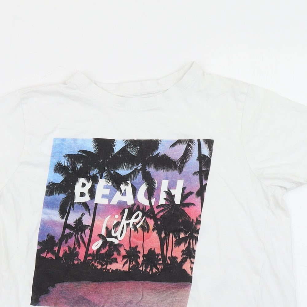 Primark Boys White   Basic T-Shirt Size 10-11 Years