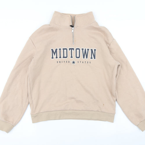 Divided Womens Brown   Pullover Sweatshirt Size XS
