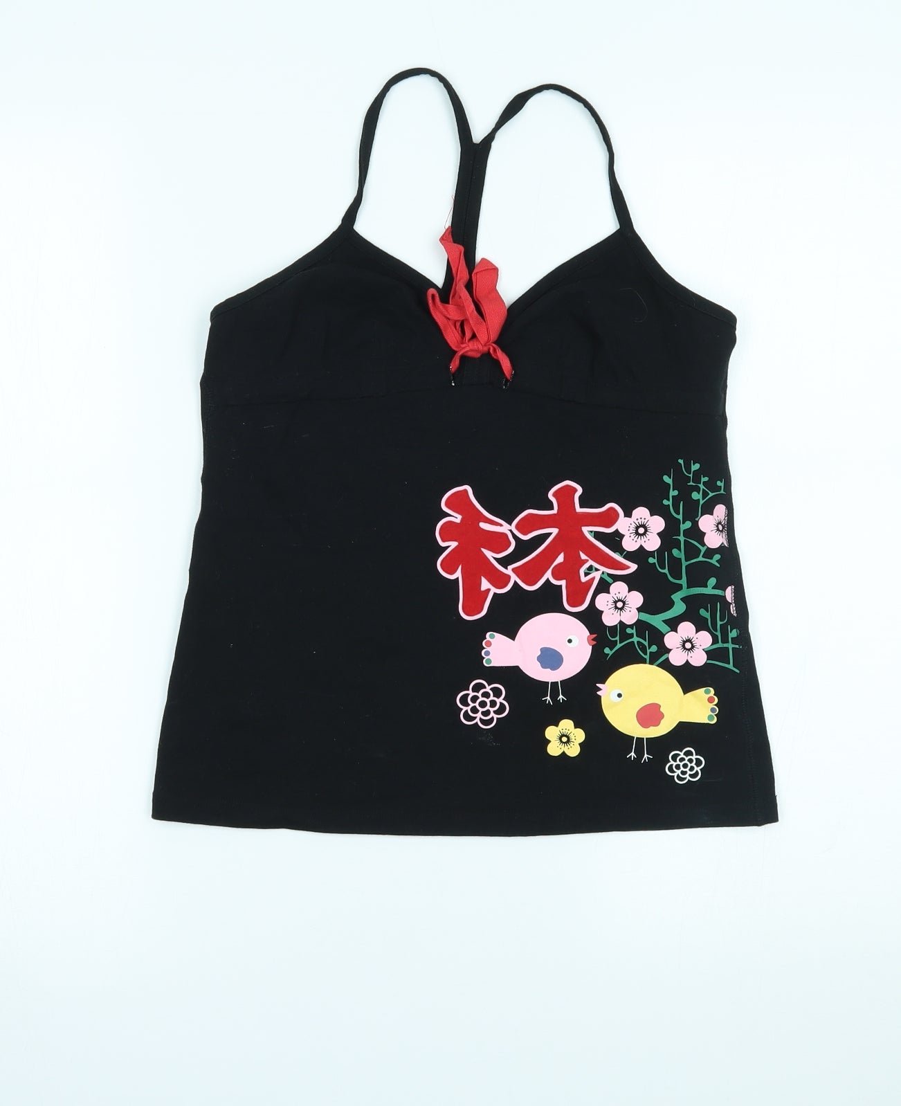Women's Secret Womens Black   Basic Tank Size L