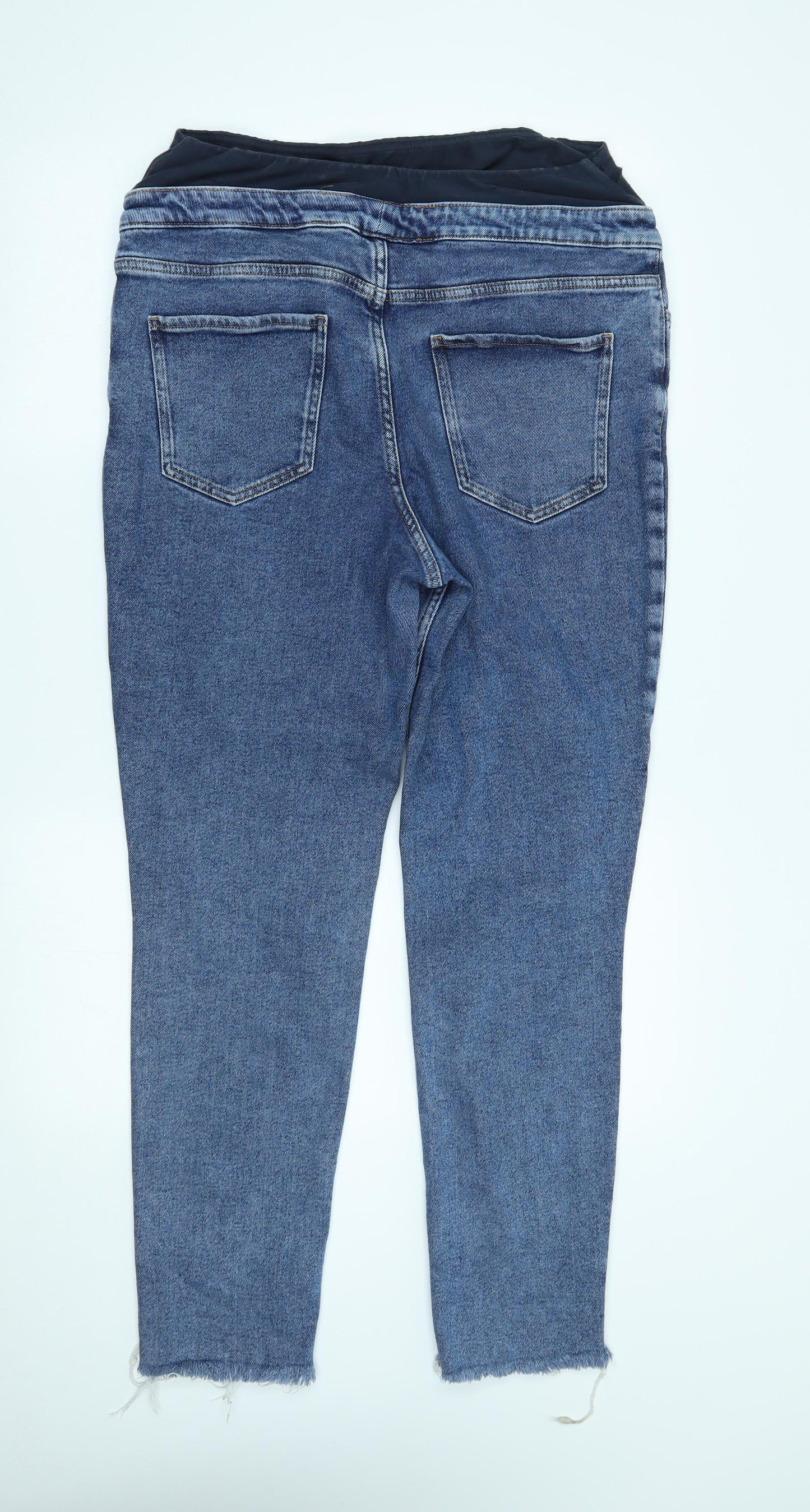 New Look Womens Blue  Denim Mom Jeans Size 14 L28 in